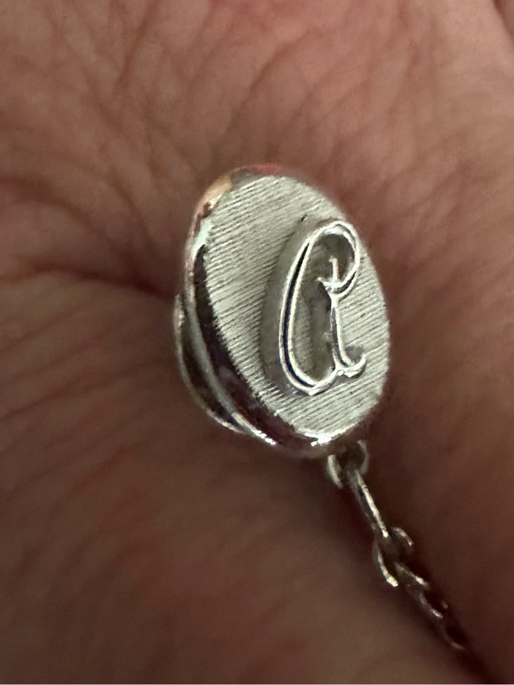 Vintage Swank Initial “A” Silver-Tone Tie Tack